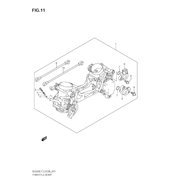 THROTTLE BODY (DL650 L1 E3)