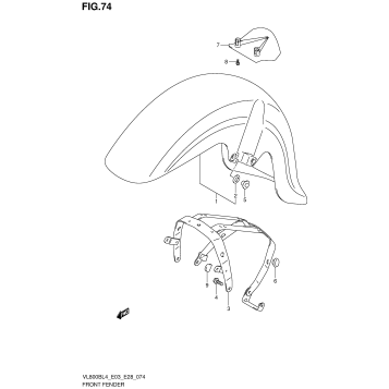 FRONT FENDER (VL800BL4 E03)