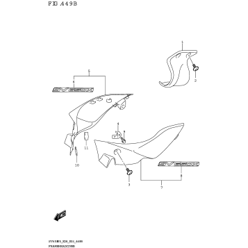 FRAME HEAD COVER ((SV650XA):(E28))