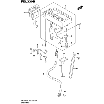SPEEDOMETER (DR-Z400SL8 E28)