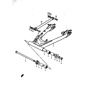 REAR SWINGING ARN (GS560EC
