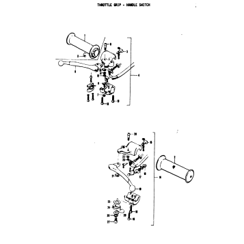 THROTTLE GRIP - HANDLE SWITCH