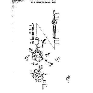 CARBURETOR (MARKED : 34013)