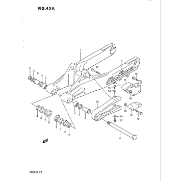 REAR SWINGING ARM (MODEL J)
