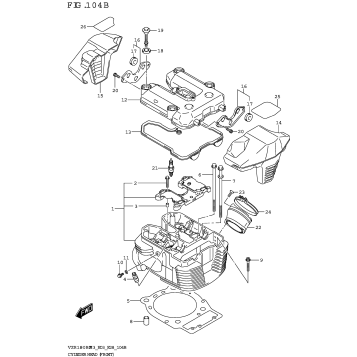 CYLINDER HEAD (FRONT)