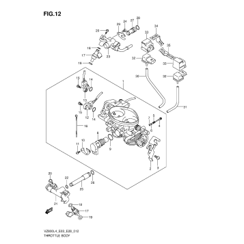 THROTTLE BODY (VZ800L4 E28)