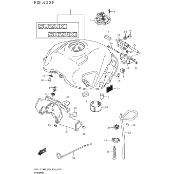 FUEL TANK (GSX-S750,GSX-S750A:E33)