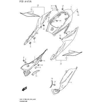 FRAME COVER (GSX-S750,GSX-S750A)