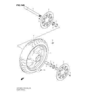 FRONT WHEEL (VZR1800 L1 E33)