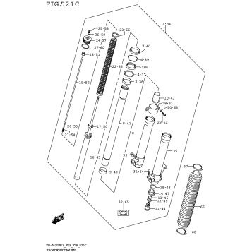 FRONT FORK DAMPER (DR-Z400SM3 E33)