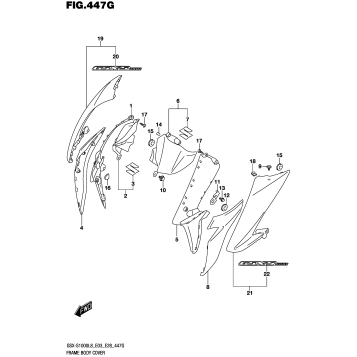 FRAME BODY COVER (GSX-S1000AL8 E33)