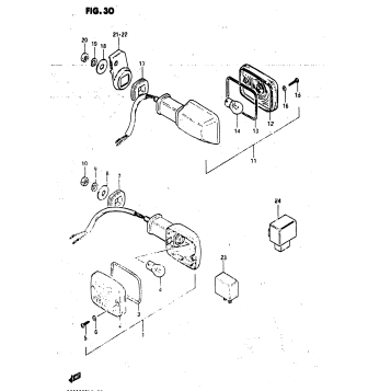 TURN SIGNAL LAMP (MODEL D)