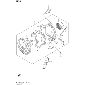 HEADLAMP (VL1500L4 E33)