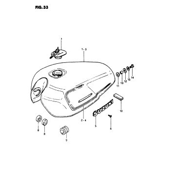 FUEL TANK (GS1100EX)