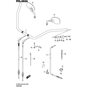 HANDLEBAR (VL1500BL9 E03)