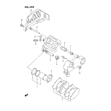 REAR CALIPER (MODEL S)