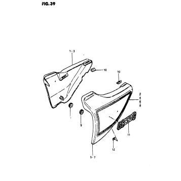FRAME COVER (GS850GX)