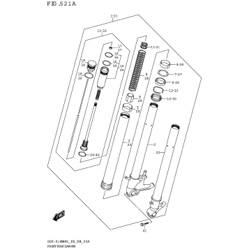 FRONT FORK DAMPER (GSX-R1000A)