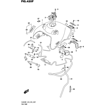 FUEL TANK ((DL650A):(E33))
