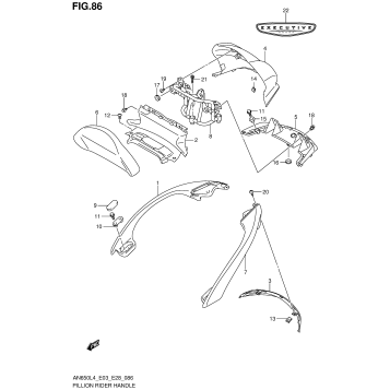 PILLION RIDER HANDLE (AN650ZL4 E28)