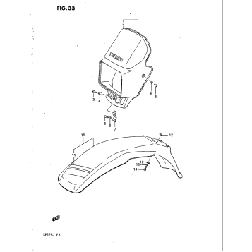 HEADLAMP COVER - FRONT FENDER (MODEL G)