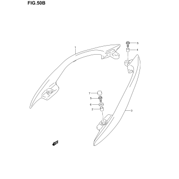PILLION RIDER HANDLE (SIDE)(MODEL K5/K6)