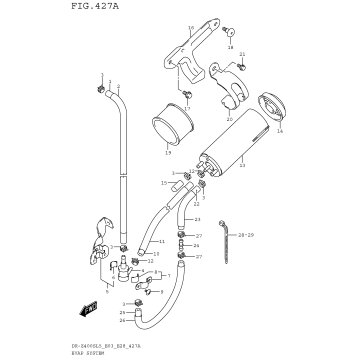 EVAP SYSTEM (DR-Z400SL5 E33)