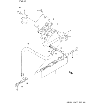 CLUTCH MASTER CYLINDER (MODEL P/R)