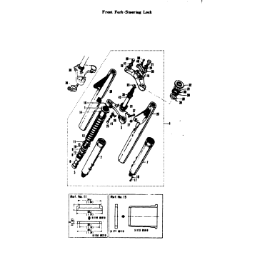 FRONT FORK-STEERING LOCK