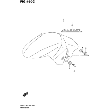FRONT FENDER (SV650AL8 E28)