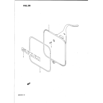 FRONT NUMBER PLATE (MODEL K/L/M)