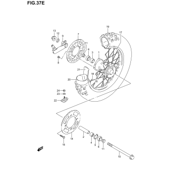 REAR WHEEL (RM85LK5/LK6)