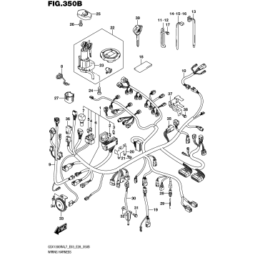 WIRING HARNESS (GSX1300RAL7 E28)