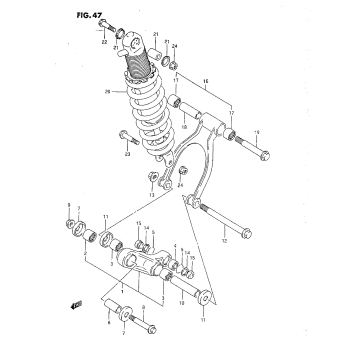 REAR CUSHION LEVER (N/P)