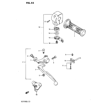 LEFT HANDLE SWITCH (GS1150EF/EF2/EG)