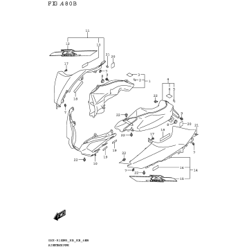 AIR INTAKE PIPE (GSX-R1000RA)
