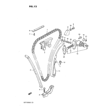 CAM CHAIN (GS1100GKZ/GK2)