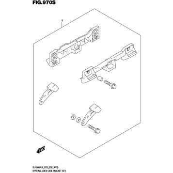 OPTIONAL (SIDE CASE BRACKET SET)