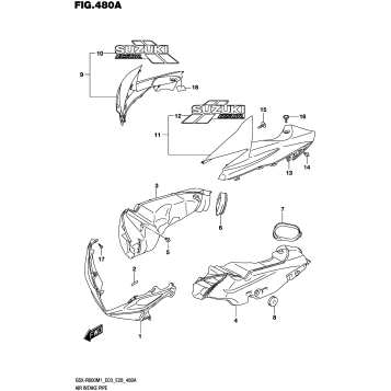 AIR INTAKE PIPE (GSX-R600Z)