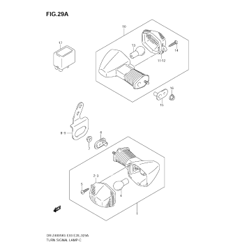 TURN SIGNAL LAMP (MODEL K6/K7/K8)