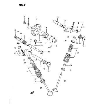 CAM SHAFT - VALVE (MODEL L/M/N/P)