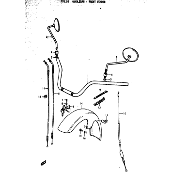 HANDLEBAR - FRONT FENDER