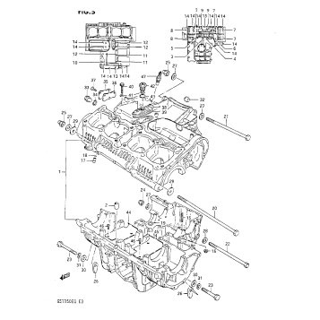 CRANKCASE (GS1150ES3/ESE -102247)