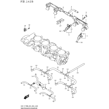 THROTTLE BODY HOSE/JOINT (E33)