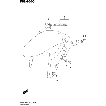 FRONT FENDER (GSX-S750AL9 E28)
