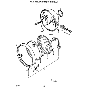 HEADLAMP [GT380M(F.NO.81738-)