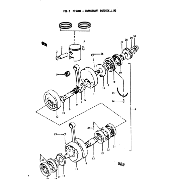 PISTON - CRANKSHAFT (GT250K