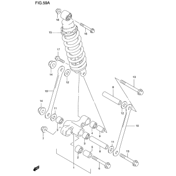REAR CUSHION LEVER (GSF1200SAV)