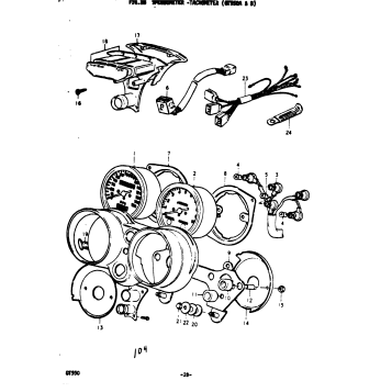 SPEEDOMETER - TACHOMETER (GT550A & B)