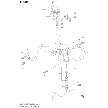 REAR MASTER CYLINDER (MODEL X/Y/K1/K2)
